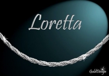 Loretta - řetízek rhodium